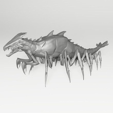 chasmfiend - stormlight archive creature dark fantasy monster tabletop crustacean dnd dungeons dragons miniature chasm 3d print model - Mito3D