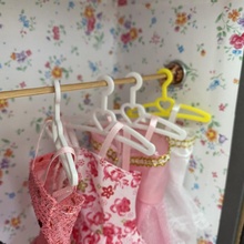barbie coat hanger dress clothes 3d print model - Mito3D