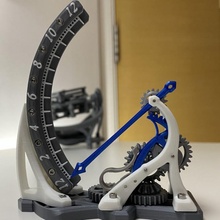 retrógrado mecanismo reloj mecánico retrogrados 3d print model - Mito3D