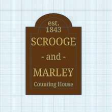 scrooge & marley sign 3d print model - Mito3D
