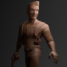 nathan drake - disney infinity style fan art game playstation stylized adventure uncharted 3d print model - Mito3D