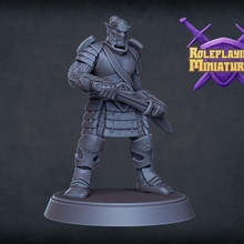 hobgoblin soldier tabletop games miniatures rpg warrior miniature roleplaying dnd pathfinder hobgoblins 3d print model - Mito3D