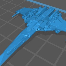 uivando asa interceptor lutador navio espaço nave espacial 3d print model - Mito3D