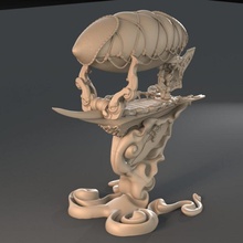 dirigibili nimbus skiff tavolo miniature pirata rpg terreno dnd dirigibile wor worldsoverrun 3d print model - Mito3D