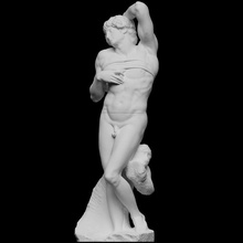 dying slave scan art sculpture paris louvre masterpiece renaissance michelangelo florence italy 3dprinting 3dprintable heritage unfinished openglam smk-open 3d print model - Mito3D