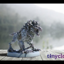 cehennem köpeği masaüstü iblis şeytan köpek fantezi şekil av canavar rpg büyü minyatür kötü çağırma dnd Zindanlar ejderhalar sihir 3d print model - Mito3D