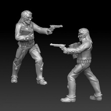 adventurer gunslinger book tabletop gun miniature 3d print model - Mito3D