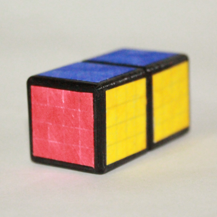 rubix cube 1x1x2 3D print model - Mito3D