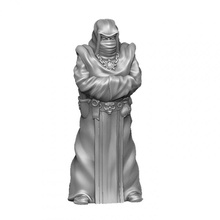 cultist - supportless model tabletop wizard miniature mage evil warlock 3d print model - Mito3D