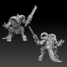 demon warlord tabletop devil hell sword miniature evil 3d print model - Mito3D