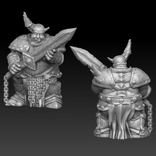swollen plague warrior knight tabletop monster sword miniature rotten 3d print model - Mito3D