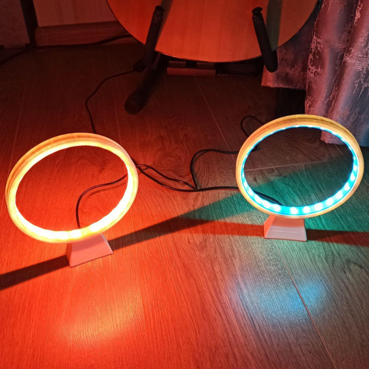 Ring LED Lampe Garten Licht Dekor 3D print model - Mito3D