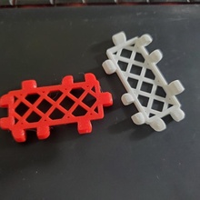 polypanel2 square diagonal mesh polypanel 3d print model - Mito3D