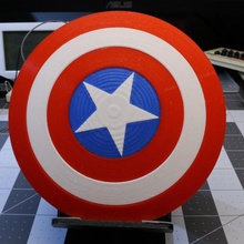 captain's shield fan art marvel captain america creality ender3 pro cap 3d print model - Mito3D