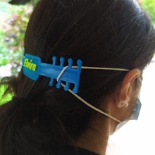 cara máscara oído ahorrador seguridad ahorradores hospitales 3d print model - Mito3D