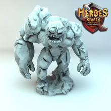 terra elementare tavolo creatura draghi mostro roccia Dungeons and Dragons prigione dnd earhelemental 3d print model - Mito3D