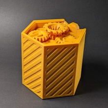 máquina frasco Tienda caja envase escritorio bricolaje diy bisagra tapa alfiler papelería mesa engranaje diente impresión decoración pestillo 3d print model - Mito3D