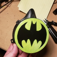 batman cover mask fan art covid19 ppe n95 3d print model - Mito3D