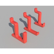 pegboard hook easyprint & tight fit hanger pin 3d print model - Mito3D
