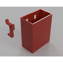 pegboard box easyprint & tight fit hook storrage 3d print model - Mito3D