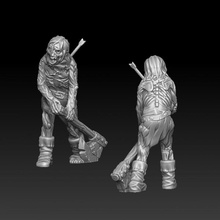 zombie axe tabletop arrow monster undead miniature cursed corpse necromancy 3d print model - Mito3D