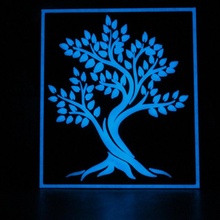 stilize ağaç hediye masaüstü kozmetik Glowinthedark estetik 3d print model - Mito3D