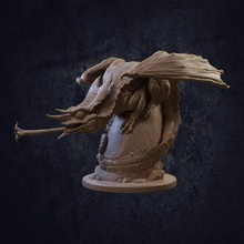 bloomtongue chameleon dragon tabletop flower boss creature dragons dungeons epic giant hero lizard mini miniature trappers jungle dnd pathfinder mosnter ttrpg lodge 3d print model - Mito3D