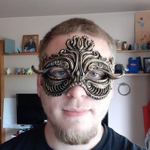 masquerade1 accessoires cosplay fantaisie masque soutenir victorien portable mascarade scifi giger orné biomécanique filigrane 3d print model - Mito3D