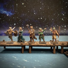 mondes Midgard personnalités table fantaisie historique viking jeux guerre wargaming miniature norrois jouer rôle mythe vikings saga 32mm escarmouche 30mm ttrpg polymodulaire 3d print model - Mito3D