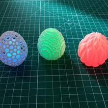 lueur œufs jouets Jeux Pâques Oeuf LED Minecraft batterie circuits 3d print model - Mito3D
