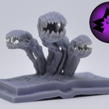 spell book guardians tabletop monster dnd mimic 3d print model - Mito3D