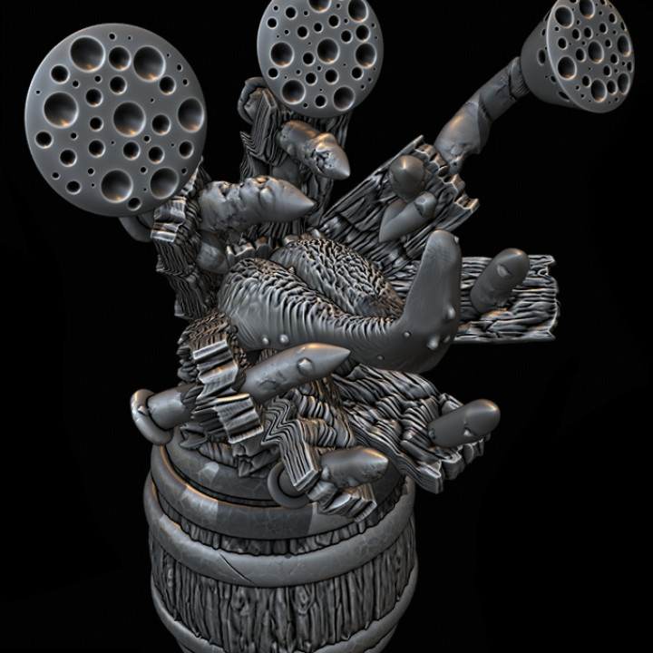barrel mimic tabletop monster resin enemy tabletop barrel dnd anycubic mimic 3D print model - Mito3D