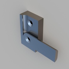 Facile loquet DIY fermer clé cloison sèche osb 3d print model - Mito3D