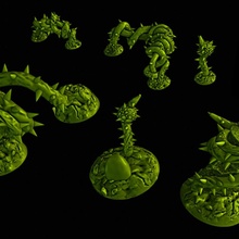 valley thorns pack1 7 models gadgets & electronics gaming tabletop pack maze vines dnd scatter 3d print model - Mito3D