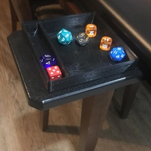 game table accessories dice tray tabletop 3d print model - Mito3D