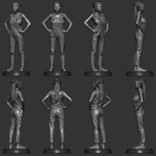 sexycyborg body scan overalls 2020 fan art girl statue bodyscan 3d print model - Mito3D