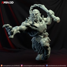 orc 1 tabletop 3d fighter miniatures monster tabletopminiature d&d dnd dungeonanddragons amini3d 3d print model - Mito3D