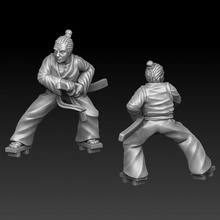 samurai pronto battaglia tavolo Giappone guerriero miniatura katana avventuriero ronin maestro spada 3d print model - Mito3D