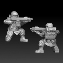 soldier gun shoot knee tabletop army trooper war sniper miniature military infantry troop 3d print model - Mito3D