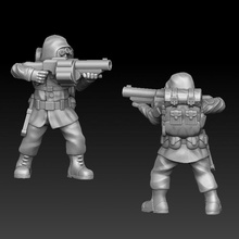 soldier grenade launcher tabletop army gun trooper war miniature military infantry troop 3d print model - Mito3D