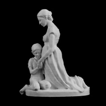 prayer royal museum fine arts belgium brussels scan 3d print model - Mito3D