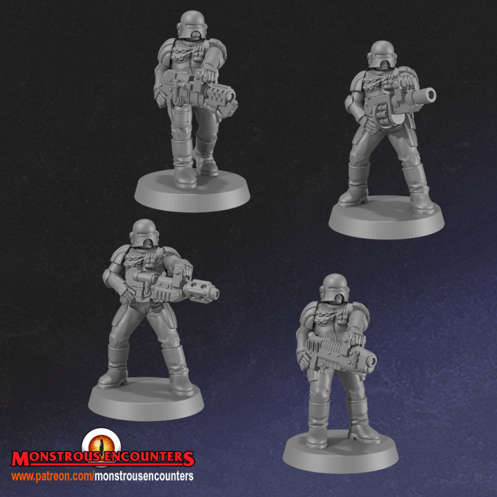 imperial árbitros ejecución equipo mesa 40k espacio martillo guerra policía monstruoso adeptus galáctico encuentros viejo arbitrajes 3D print model - Mito3D