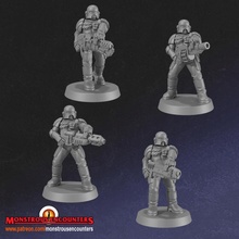 imperial arbiters execution team tabletop 40k space warhammer police monstrous cop adeptus galactic encounters oldhammer arbites 3d print model - Mito3D