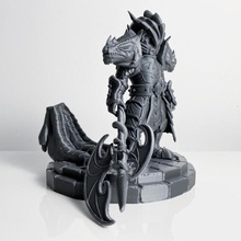 dragon Chevalier figurine guerre invocateurs 3d print model - Mito3D