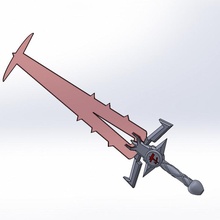 Tiegel Untergang ewig Schwert Ventilator Kunst 3d print model - Mito3D