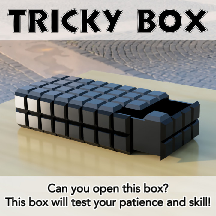 tricky box store parametric 3D print model - Mito3D