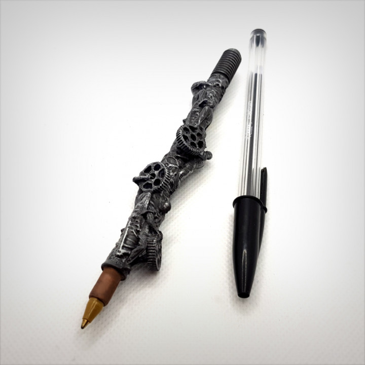 Steampunk caneta stylo jardim lápis bic 3D print model - Mito3D
