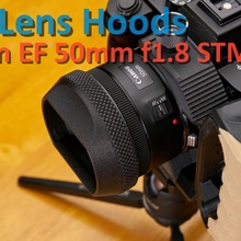 lente cappe canone ef 50mm f18 stm compatto piazza 3types cappuccio 3d print model - Mito3D