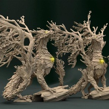 forest dragon tabletop gaming monster nature rpg tree resin leaves majestic 3d print model - Mito3D