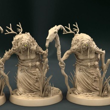 swamp witch 2 variations tabletop demon creature dragons fantasy forest gaming homebrew hag dungeos 3d print model - Mito3D